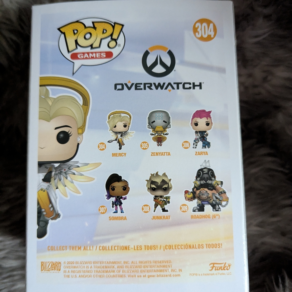 Funko Overwatch Mercy Pop Figure - Yellow and Black - Picture 2 of 3